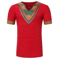 

New Fashion Summer Short Sleeve Printed African Clothing Men T Shirt Casual Wear