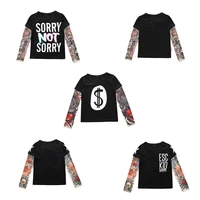 

Wholesale Tattoo Long Sleeve T-shirts For Boy Splice Hip-Hop Kids Boy T Shirt Children Clothes Tops Con Tatuaggi Da Ragazzo
