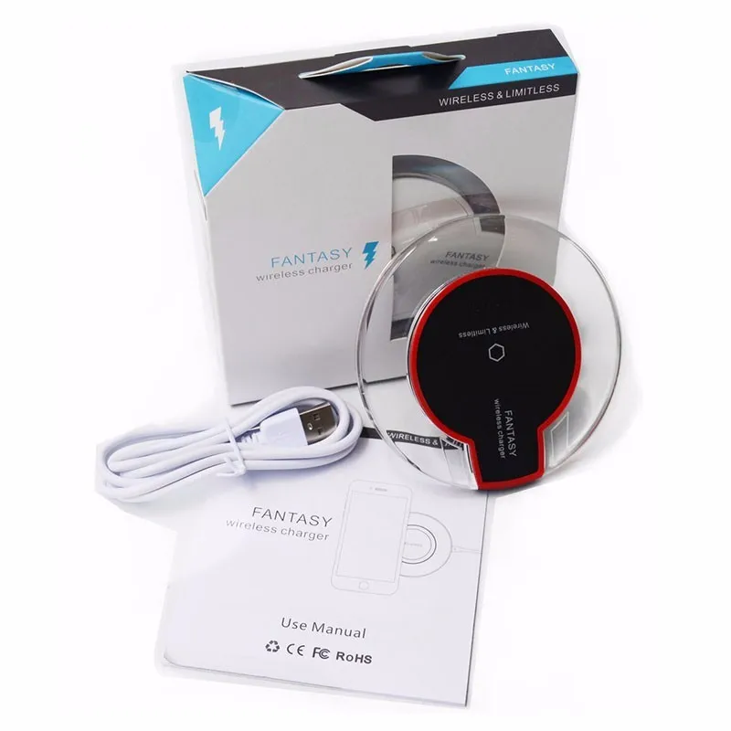 

Wireless Charger Universal Wireless Charger Qi Charging Pad, Black/white