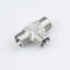 hydraulic adapter fittings union tee Metric BSP NPT JIC hydraulic adapters parker hose fittings for Engineering machinery