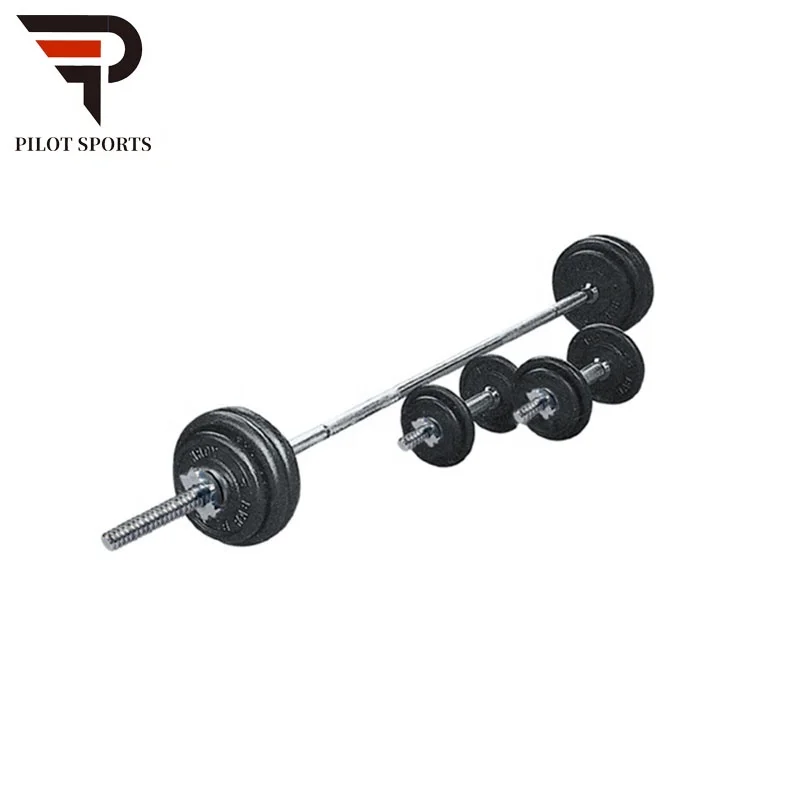 

50kg Black Painting Dumbbell Barbell Set