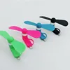 Wholesale 2 In 1 Portable Mini Usb Cooling Fan Cell Phone Fan For iphone android Mini Usb Fun