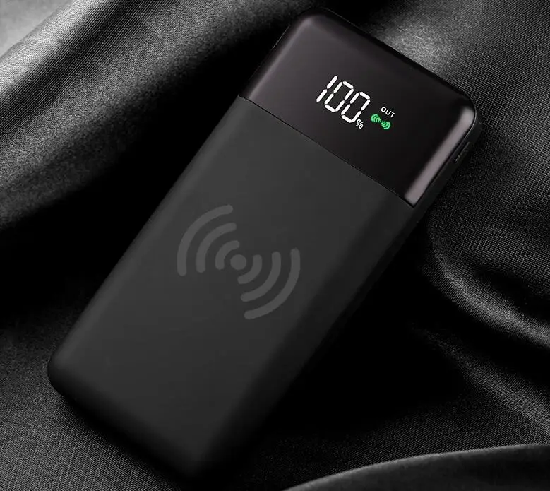 

2019 new products Wireless Portable Charger 20000mAh Power Banks with Digital Display LCD Screen Battery