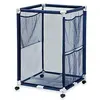 Modern Blue Pool Storage Bin - Large | Perfect Contemporary Nylon Mesh Basket Organizer For Your Goggles, Beach Balls, Floats