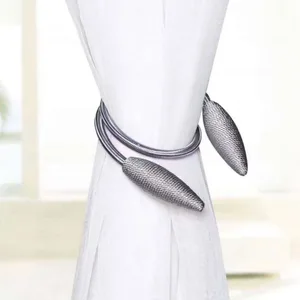 Image of 1pcs Curtain Tiebacks Plush Alloy Hanging Belts Ropes Curtain Holdback Buckles Clasp Clips Curtain Accessories Hook Holder Decor