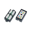 UTP rj45 cat6/cat5e black plastic cover 8p8c inline coupler