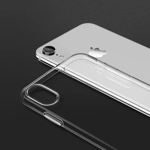 Anti Yellowing Custom LOGO Crystal TPU Case for iPhone 6 7 8 X XS, OEM Soft Clear Phone Case for iPhone XR