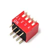 Smart Electronics~DIP switch 4 digits Side dial DIP-8 Inline DIP side dial switch Pitch 2.54MM red