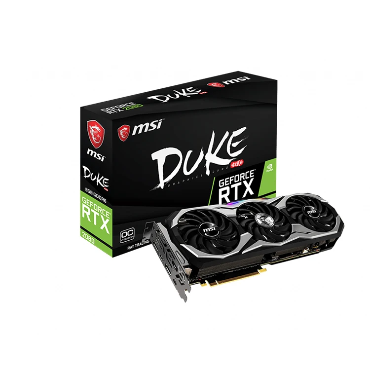 

MSI NVIDIA GEFORCE RTX2080 DUKE 8G OCV1 GDDR6 256bit Game Graphics Card