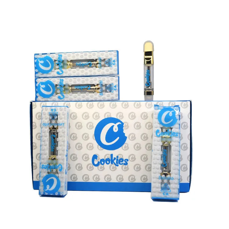 

New High Quality 0.5 1ml Cookies Vape Carts CBD Oil Vape Cartridge, White