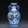 Blue and white wholesale retail antique jingdezhen porcelain vase dragon chinese ceramic flower vase