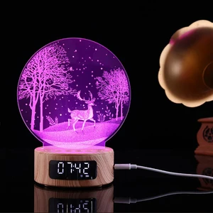 3D Wireless Night Light Bluetooth Speaker