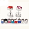 Fashion Crystal Ear Studs,Men Earrings Surgical Steel Ear Piercing Stud