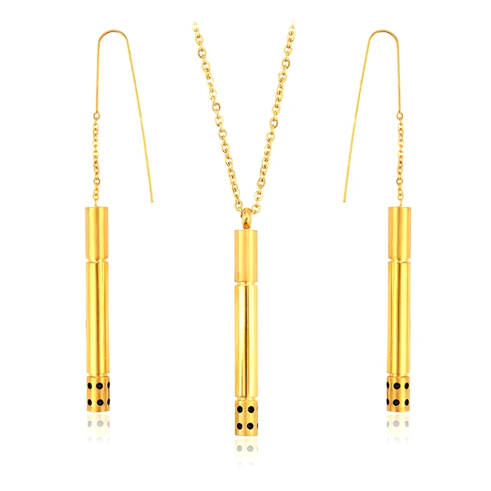 

S-302 xuping simple fashion plated 24k gold set+plated pure gold 24k jewelry