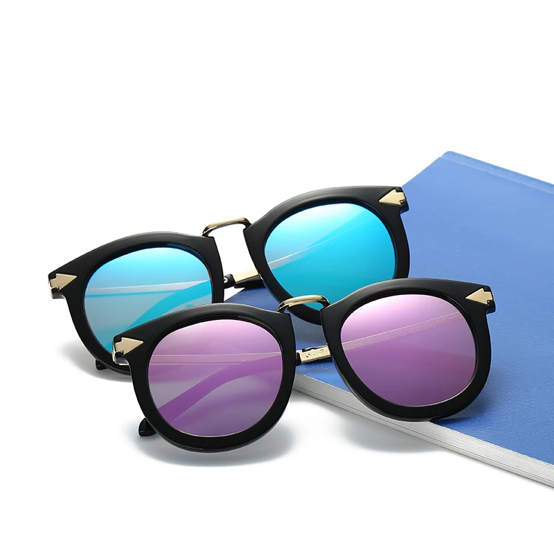 

retro circular polarized sunglasses Customized logo colourFul sunglasses, Custom colors