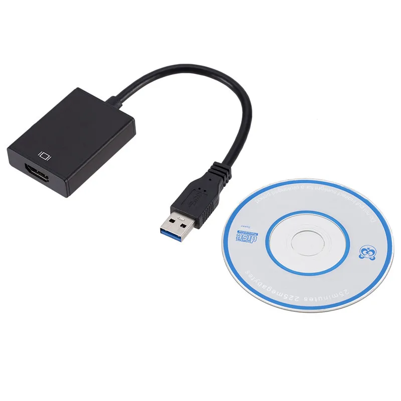 

Free Shipping USB 3.0 to HD 1080P HDTV Audio Video Adapter Converter Cable