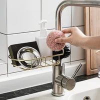 

Noooth Kitchen Sink Caddy Sponge Holder Steel Shelf Clip