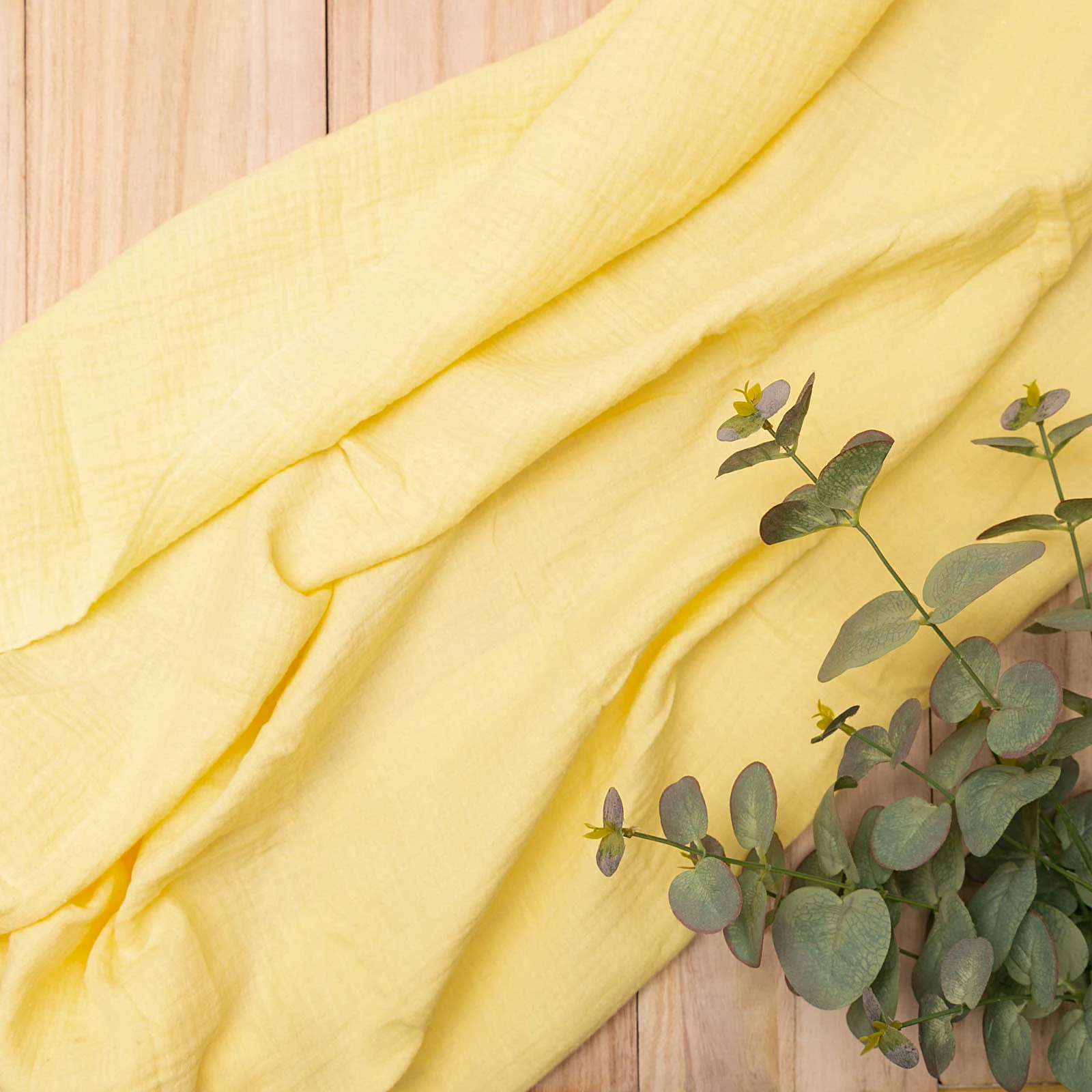 
New colors in stock soft crinkly texture 100 cotton double layered gauze muslin baby fabric for blanket 