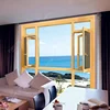 florida aluminium profile bronze color unbreakable swing out window systems