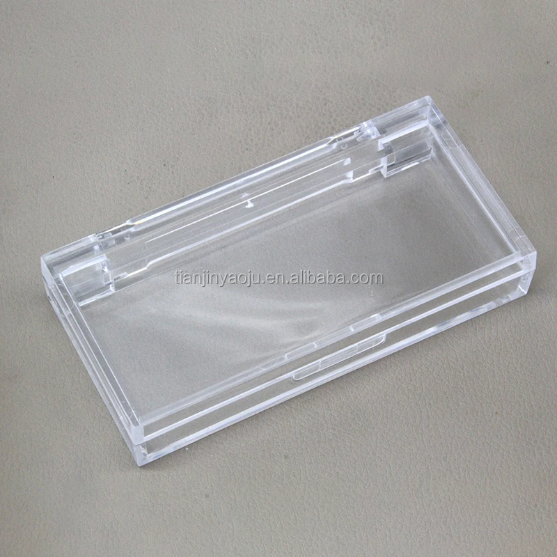 

Factory wholesale eyelash tray acrylic lash box empty plastic eyelash packaging boxes, Clear