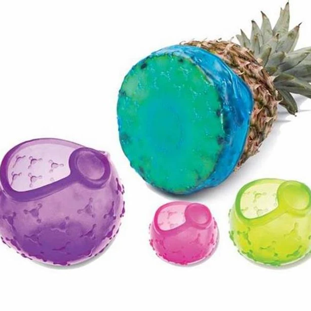 4Pcs/set Stretchable Silicone Saran Wrap Food Fresh Keeping Cover Kitchen Tools Silicone Food Wrap Seal lid Cover