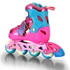 Detachable dirt professional artistic roller skates pu flashing weel easily adjustable size inline skate shoes