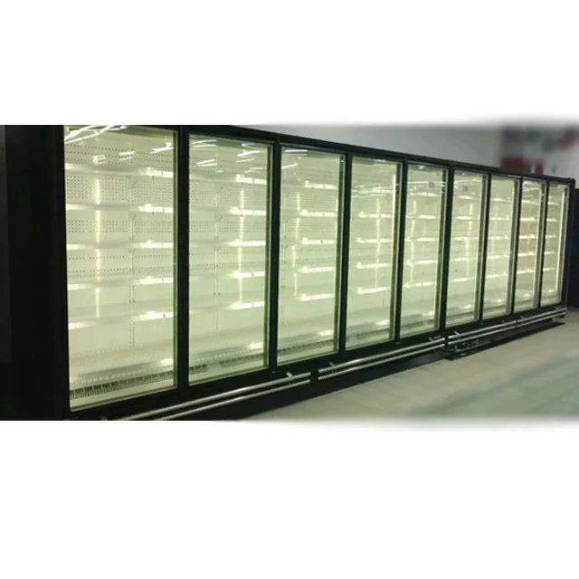 

Refrigeration equipment parts Aluminum Frame Heating Glass Door For Walk In Cooler Display Showcase, Black/sliver/golden