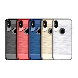 USAMS new oem back cover square tpu pc phone case For Iphone X