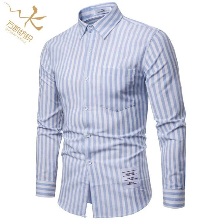 

2019 men%27s+shirts fashion long sleeve casual vertical stripe shirts for mens slim fit manufacturer, N/a