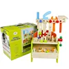 Kids Popular Wooden Playing Tool Table Big Foldable Work Bench Toy