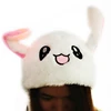 New arrived Kawaii LED rabbit plush hat funny earflap Bunny Ear Moving Hat