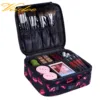 Cosmetic Bags travel Makeup Train Case Travel Portable Storage Bag Large Organizer with Adjustable Dividers