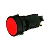 Flat Round Head Spring Return Red Momentary Push Button Switch