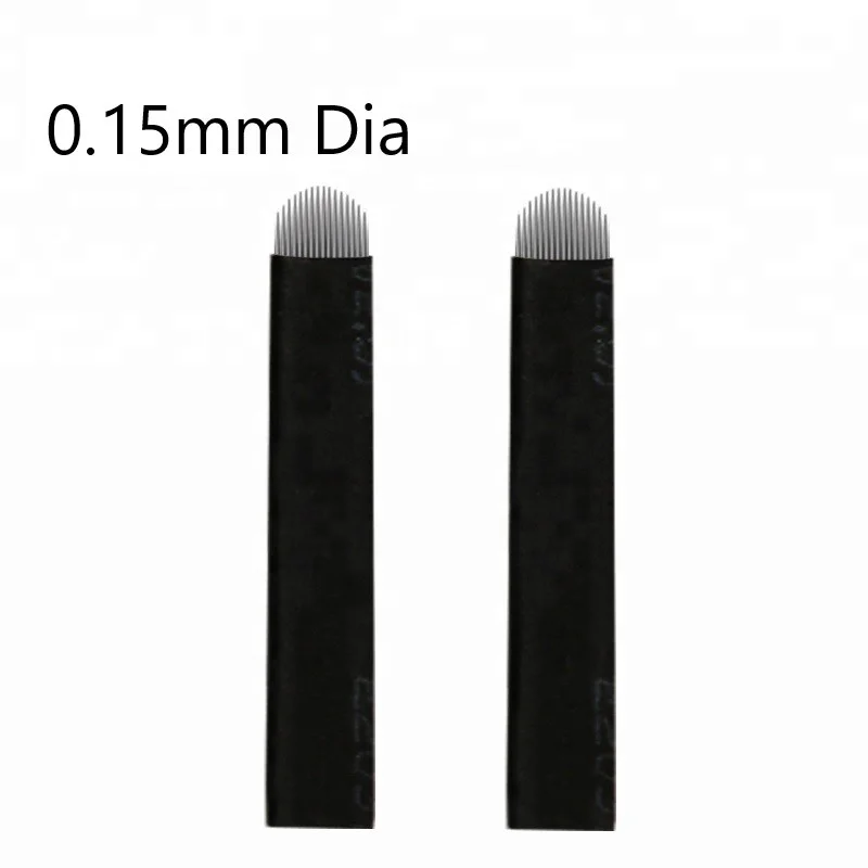 

Dia.0.15mm 18U Eyebrow Agujas Nano Micro Needle Blade Microblading Blades Needles