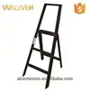Factory wholesale black color 2 step safety step ladders with handrail