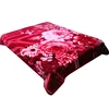 Flower design Korea style premium quality embossed blanket mink