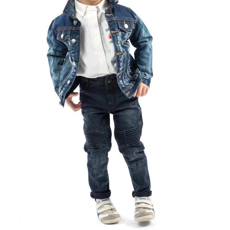 Customizable light blue children's denim jacket