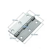3 inch metal wooden box small gift box hinge