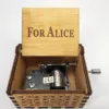 Wholesale Wooden Craft Boxes Dedicated To Alice Small Music Box