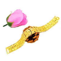 

Drop-shipping Plated 24k Vietnam Alluvial Gold Mens Bracelets Simple Latest Gold Chain Bracelets designs