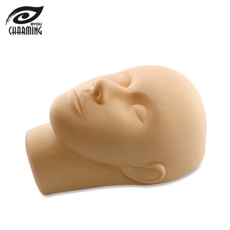 

Eyelash Extension Practice Training Head Mannequin Female Head for Lash, Yellow