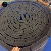 40kg/m3 Density pvc coil mat roll PVC Coil Mat Roll For Martial Arts Gym