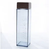 

Hot selling Eco-friendly 480ml Clear Square Plastic Water Bottle