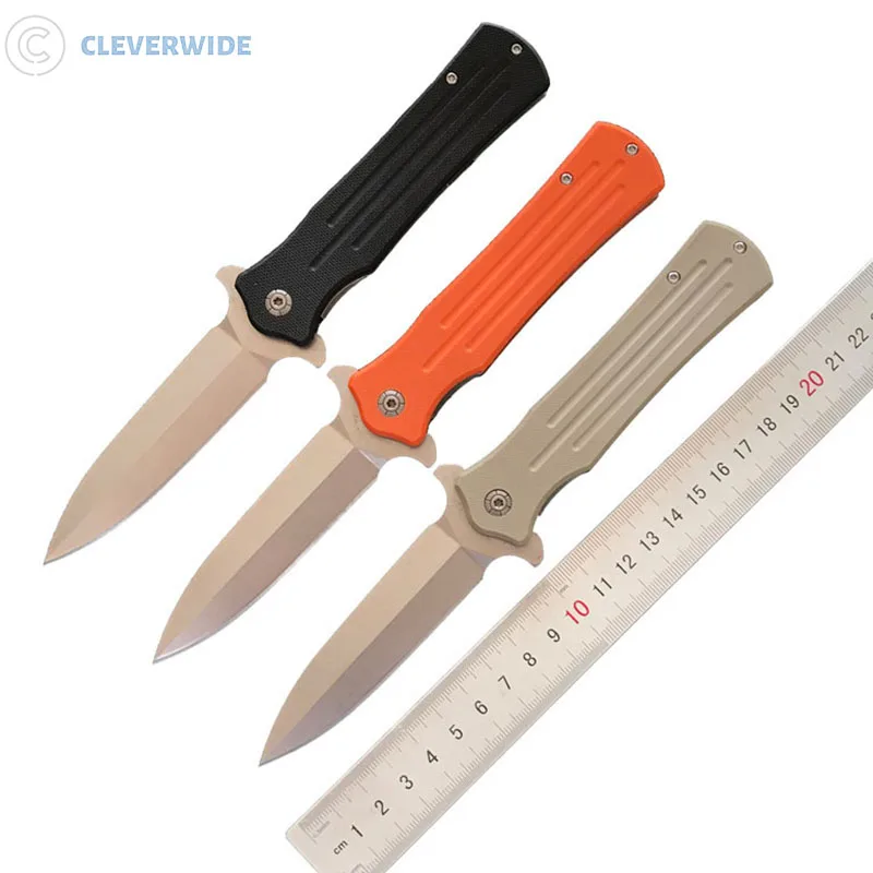 

Free Shipping Highly functional outdoor D2 steel blade ball bearing knife Utility Survival Hunting Tactical Knife for camping, N/a