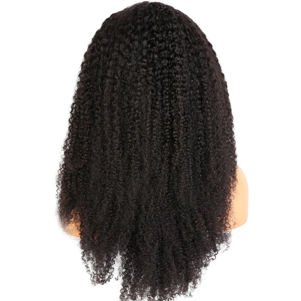 

Free Shipping Afro Kinky 250% Density 100% Human Hair Lace Front Wigs