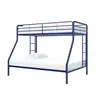 Bedroom Double Metal Frame Colored Modern Design Furniture Worker Stainless Wardrobe Bedside Table Loft Of Steel Bed