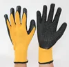 SUNCEND 10G Yellow Polyester Shell Eco-Latex Palm Coated Gloves