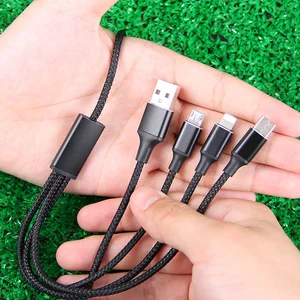 3 1 USB C Nylon Braided Charging Cable