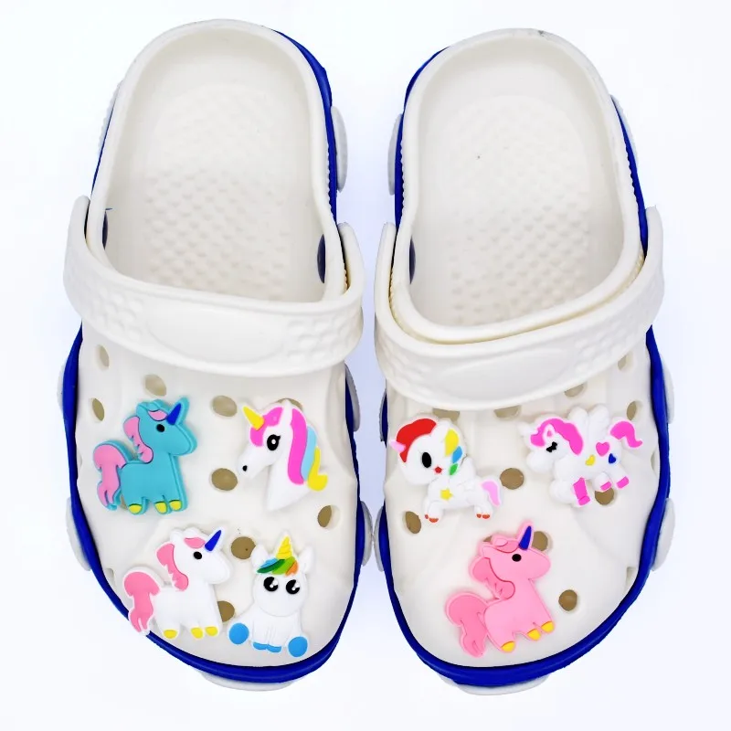 

XH-87 Popular Colorful Custom Unicorn Design PVC Rubber Shoe Charms Decorations For Clog Shoes, As pic