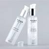 top level cosmetic package 150ml plastic shampoo PET bottle with Lotion pump in stock